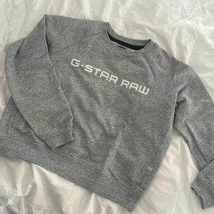 G star raw heather grey crewneck